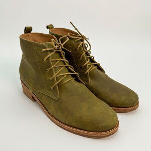Fortress of Inca Riri Green Lace-Up Ankle Boot Suede  Boot Womens 7.5 US EU 38